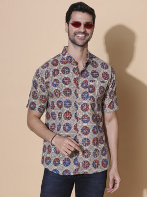 MOSHI Ajrakh Print Cotton Shirt