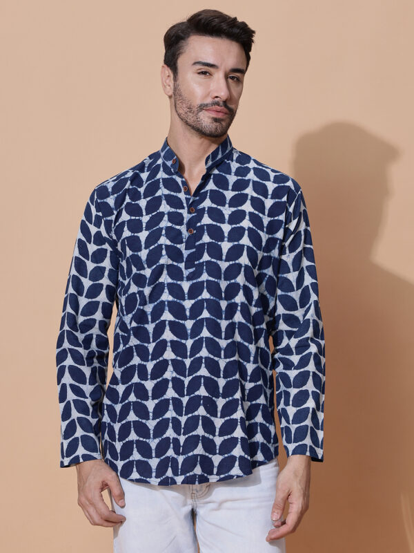 MOSHI Dabu Print Cotton Short Kurta