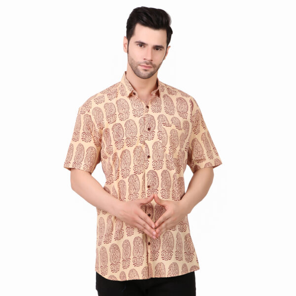 MOSHI Handblock Print Cotton Shirt